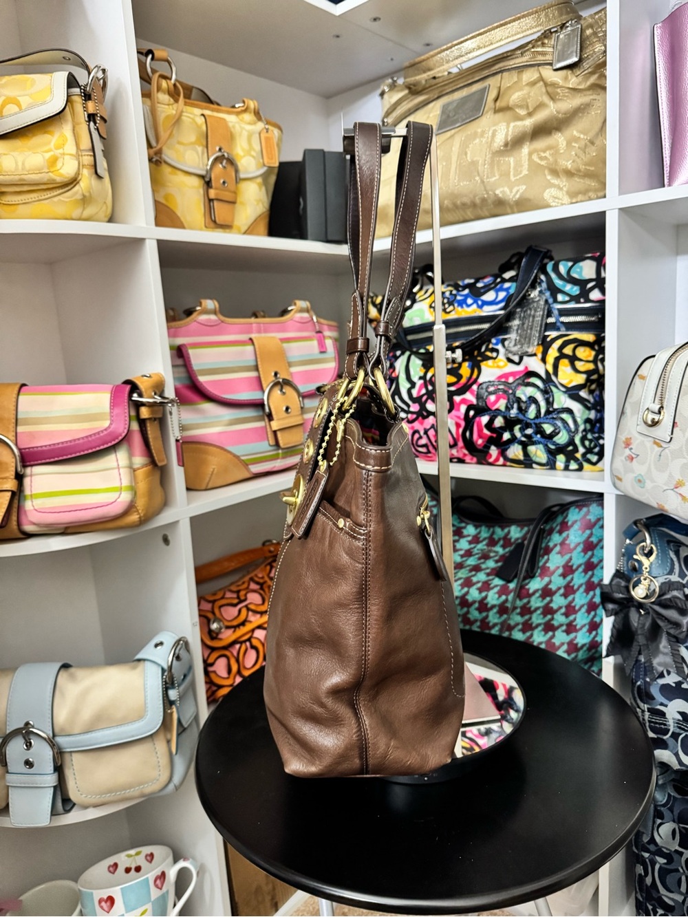 Coach Lily Legacy Turnlock Shoulder Bag - Picture 3 of 10